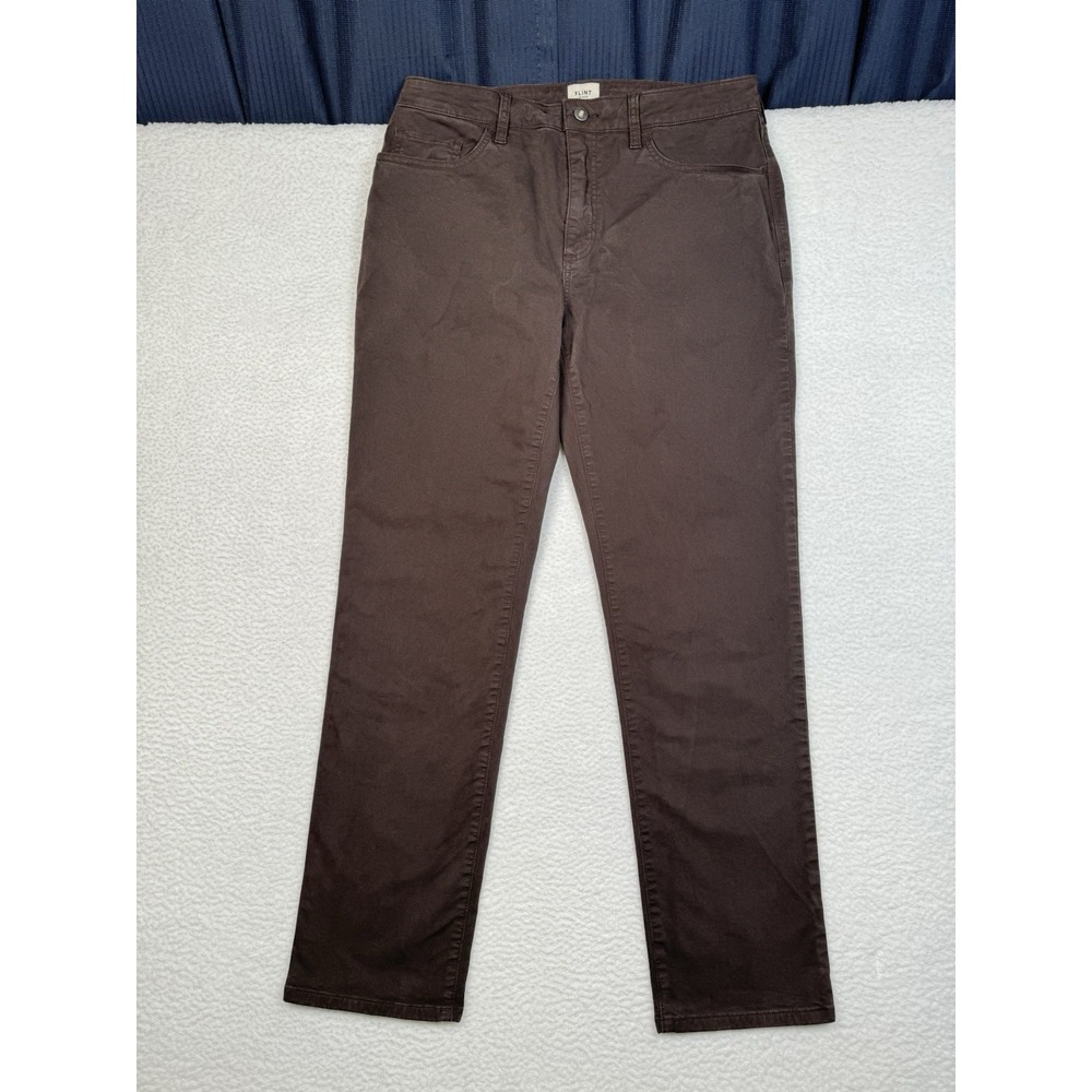 FLINT AND TINDER Straight Fit Brown Cotton Chino pants Men's 33x32 (Fits 31x31)